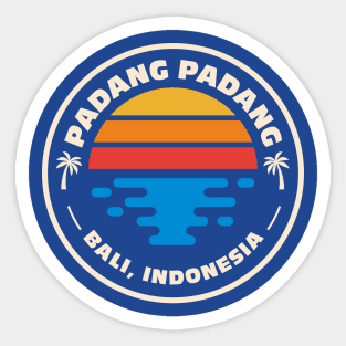 Retro Padang Padang Beach Bali Indonesia Vintage Beach Surf Emblem Sticker